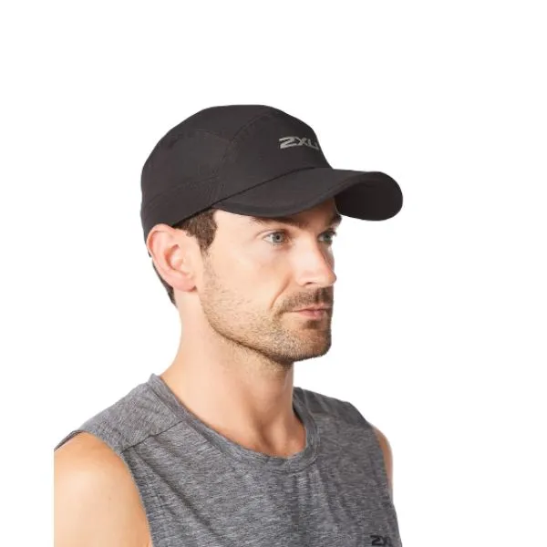 2XU  - Packable Run Cap (Black /Silver Reflective)