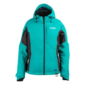 509 Womens Range Insulated Snowmobile Jacket Emerald with Mint Blue