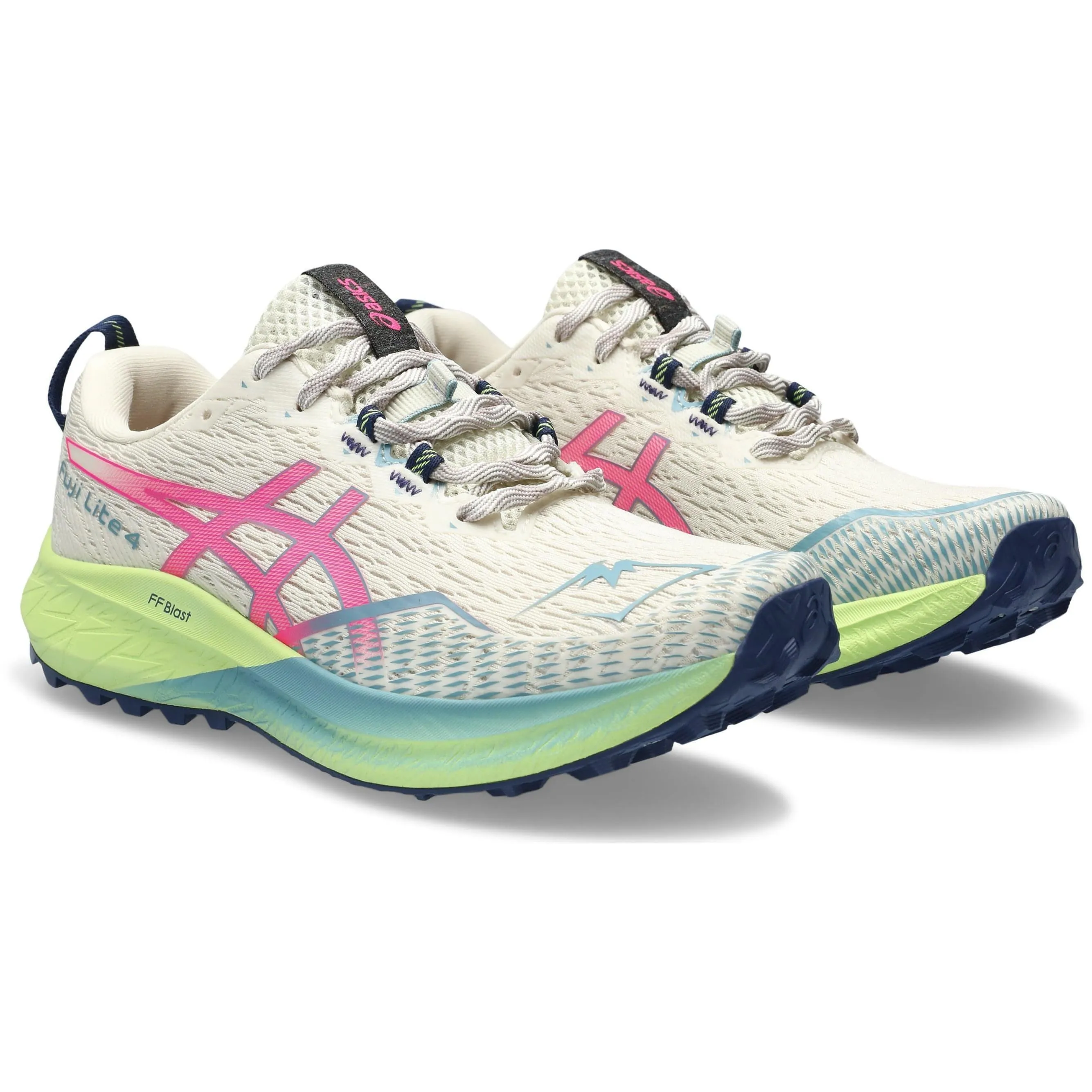 Asics Fuji Lite 4 Womens Trail Running Shoes - White