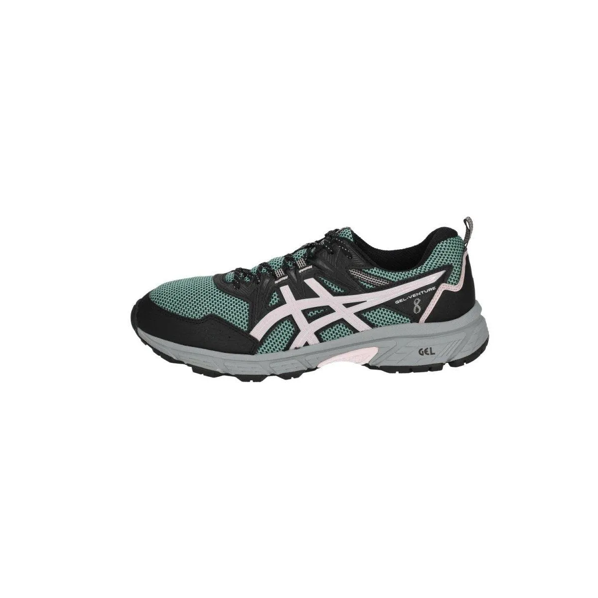 Asics Gelventure 8 Trail Running Sport Shoes Fabric Green Colour For Women