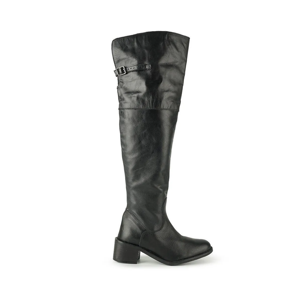 Buffalo High Boots Leather Black Colour For Women