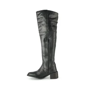 Buffalo High Boots Leather Black Colour For Women