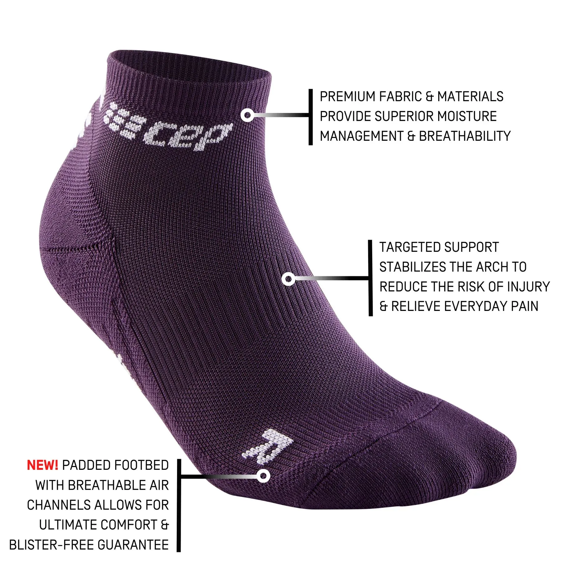 CEP | The Run Low Cut Socks 4.0 | Women's | Violet