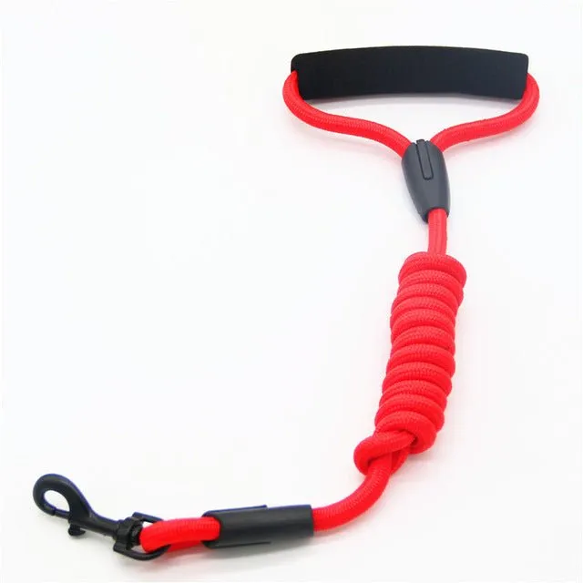 Comfortable 4ft Shock Absorbing Dog Leash with Cushioned Foam Handle