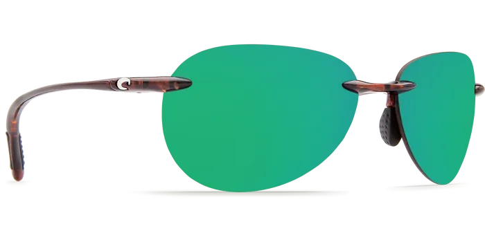 Costa Del Mar West Bay Sunglasses - Shiny Tortoise/Green Mirror 580P