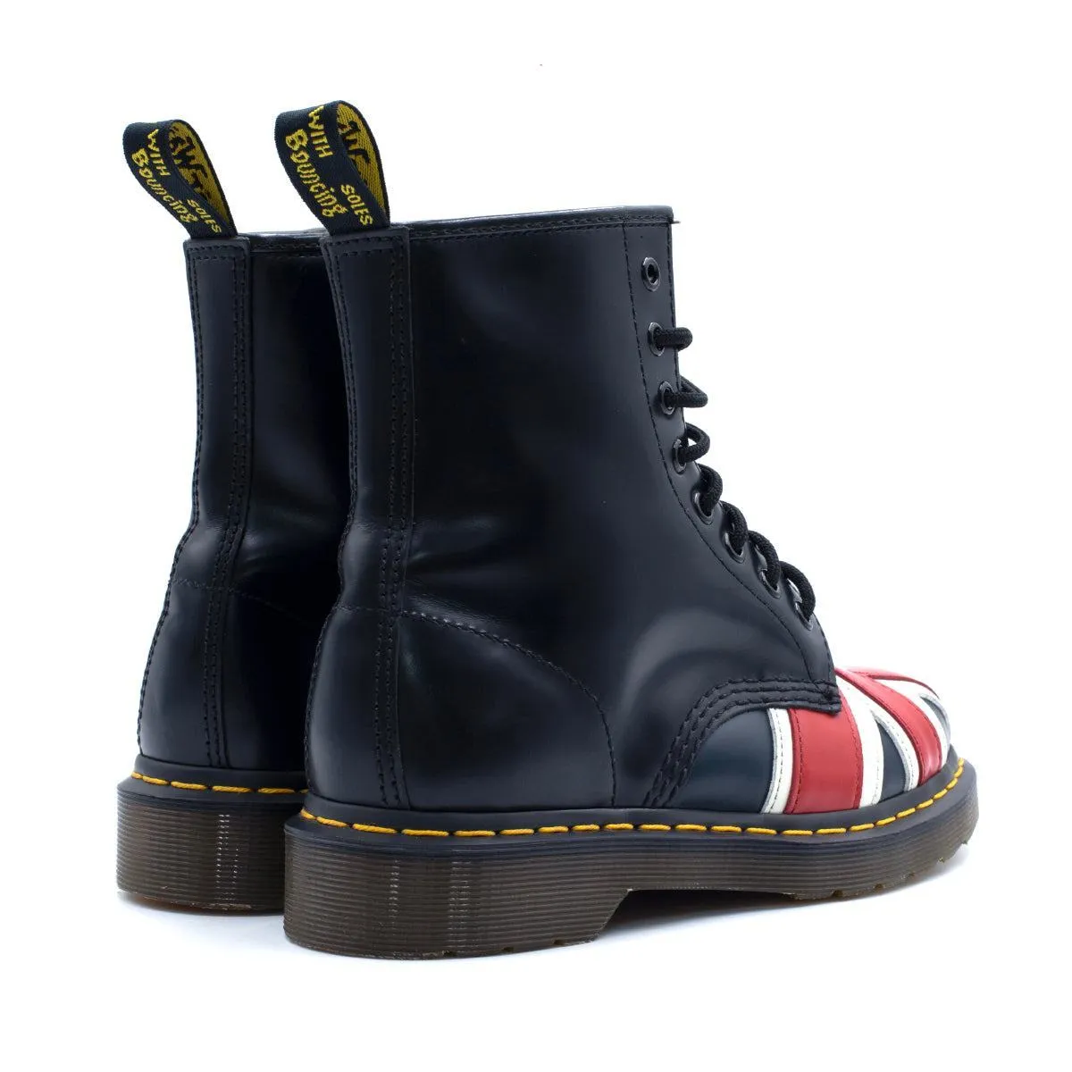 Dr. Martens 1460 Union Jack Ankle Boots Leather Black Colour For Women