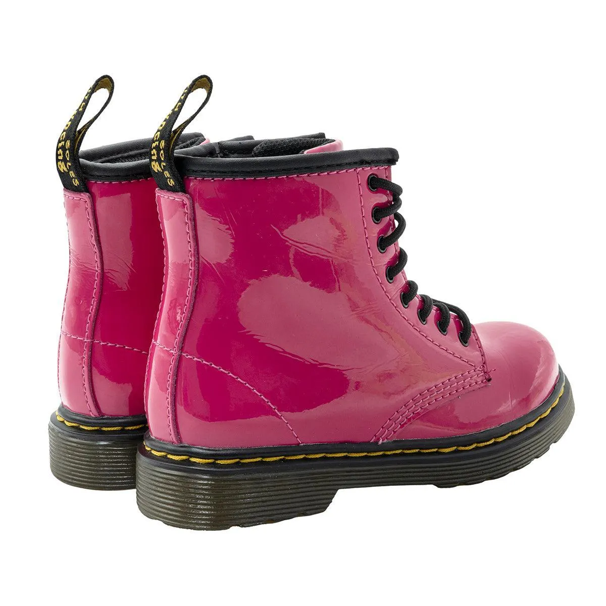 Dr. Martens Thrift Ankle Boots Patent Leather Pink Colour For Kids