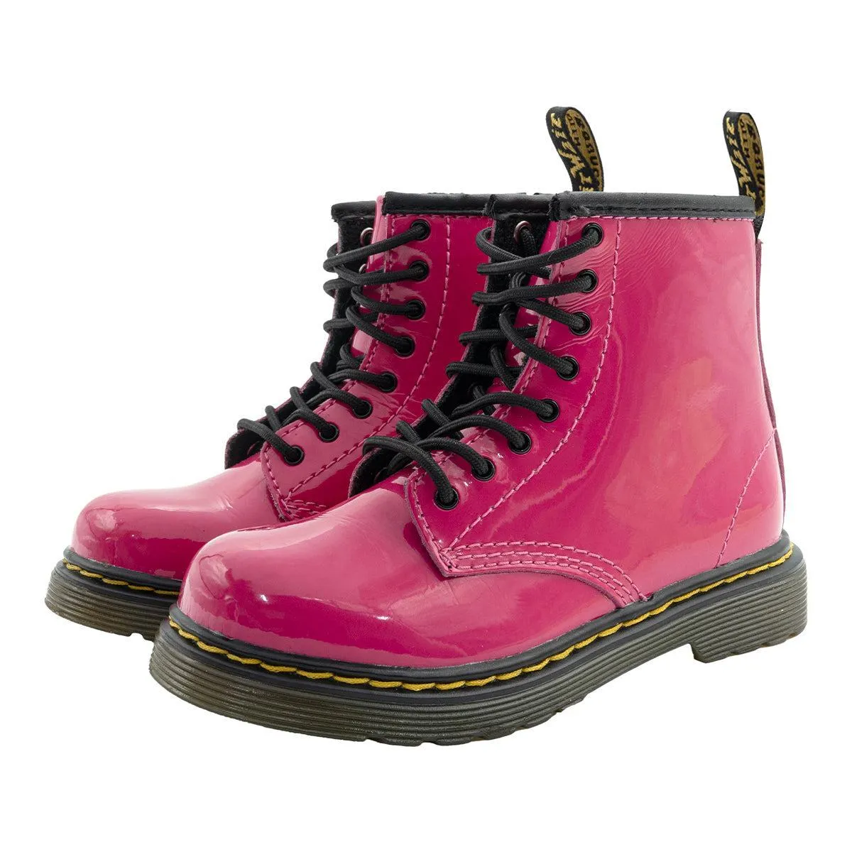 Dr. Martens Thrift Ankle Boots Patent Leather Pink Colour For Kids