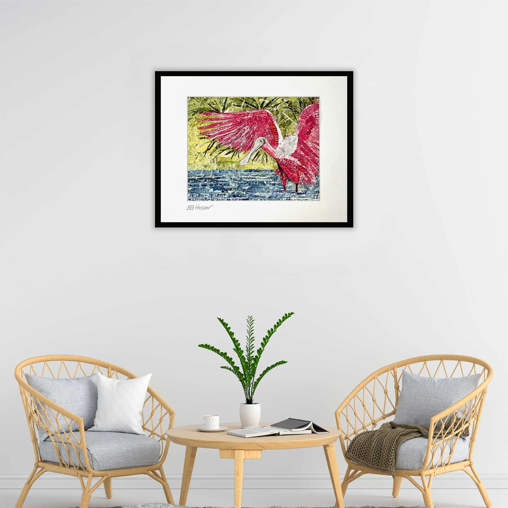 EMH Wading Spoonbill Print