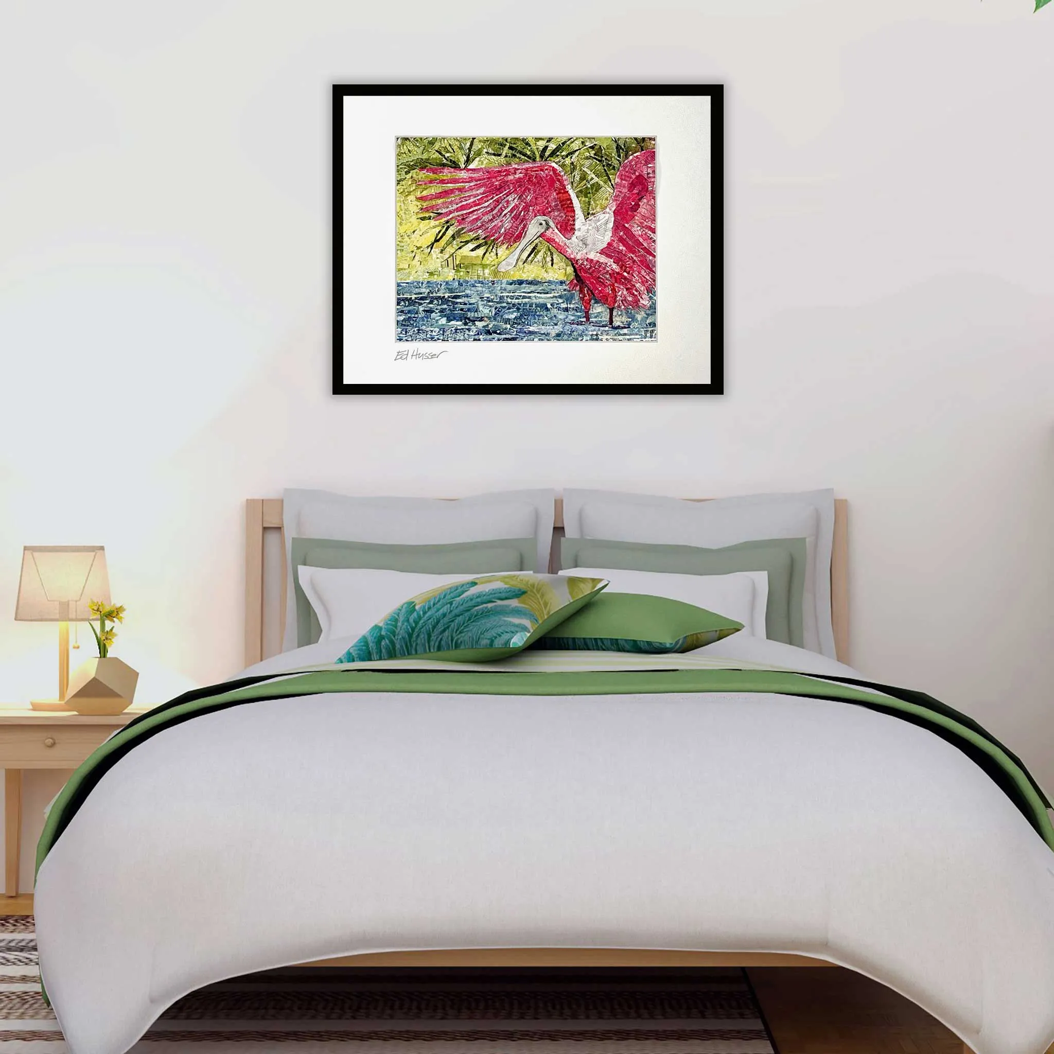 EMH Wading Spoonbill Print