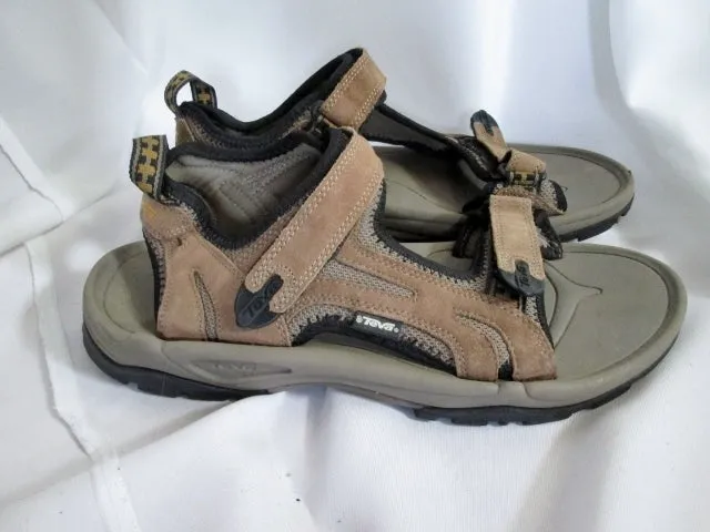 EUC Mens TEVA 6571 SPOILER RIVER SANDAL Water Aqua SHOES BROWN 12 Camping Outdoor