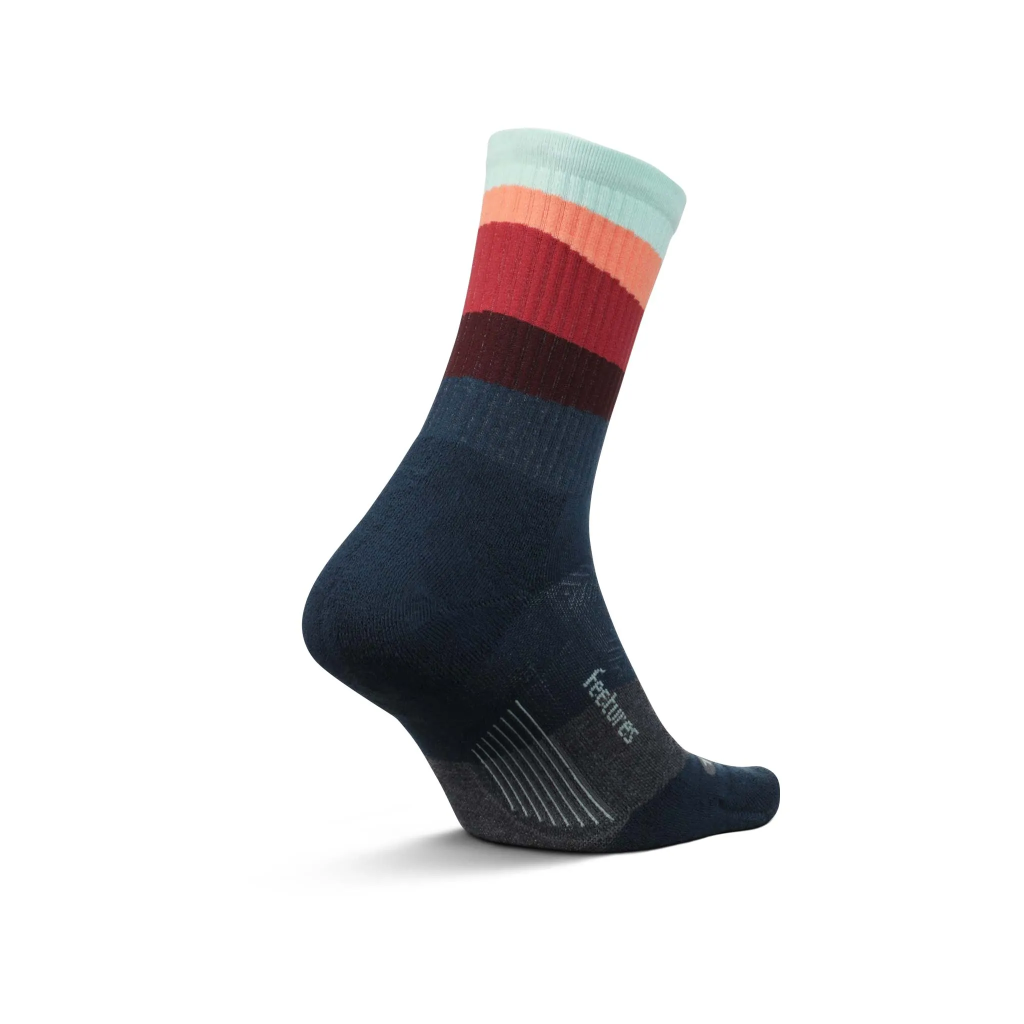 Feetures | Unisex Trail Max Cushion Mini Crew - Ascent Navy