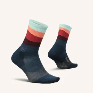 Feetures | Unisex Trail Max Cushion Mini Crew - Ascent Navy