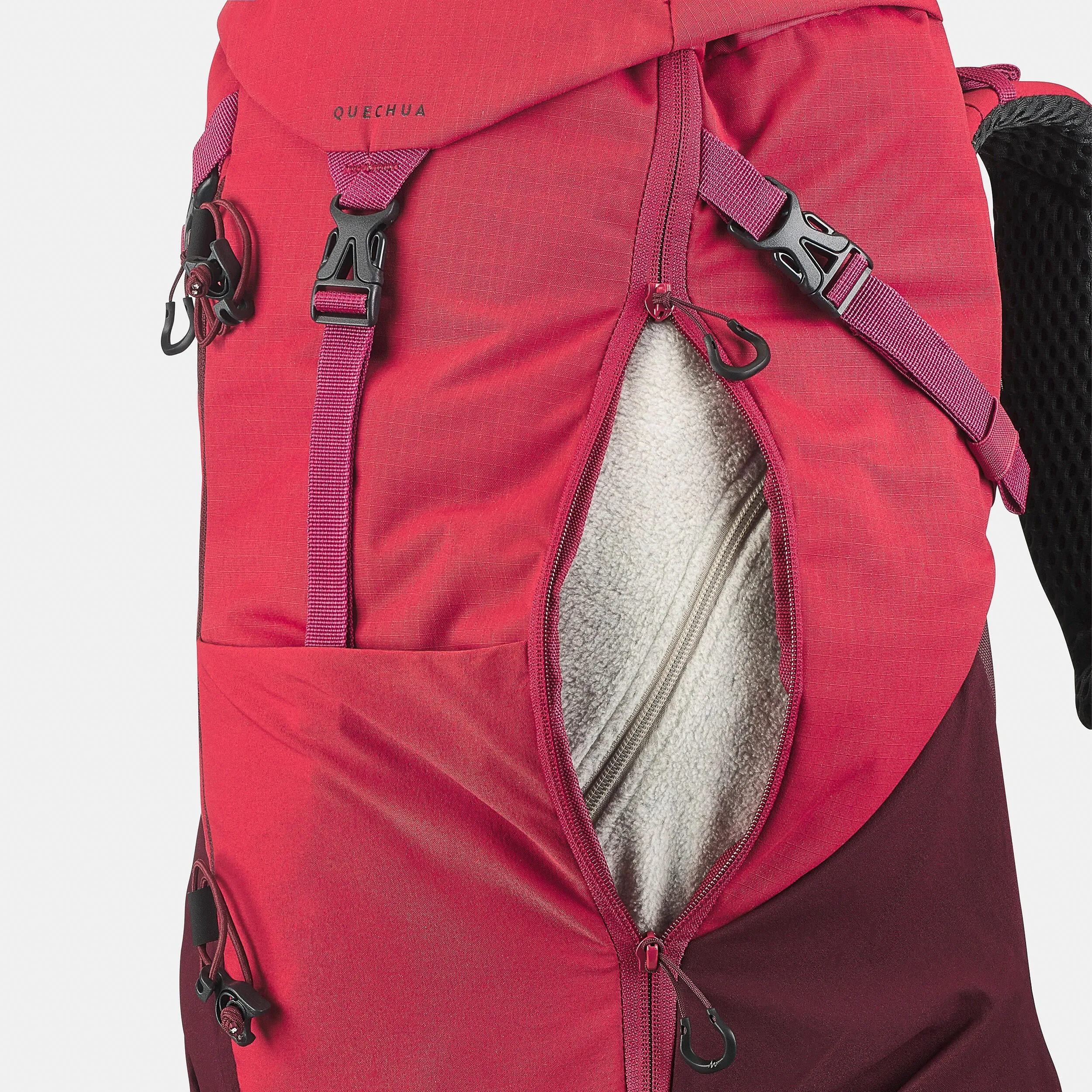 Hiking backpack Quechua MH500 20 l, red/maroon