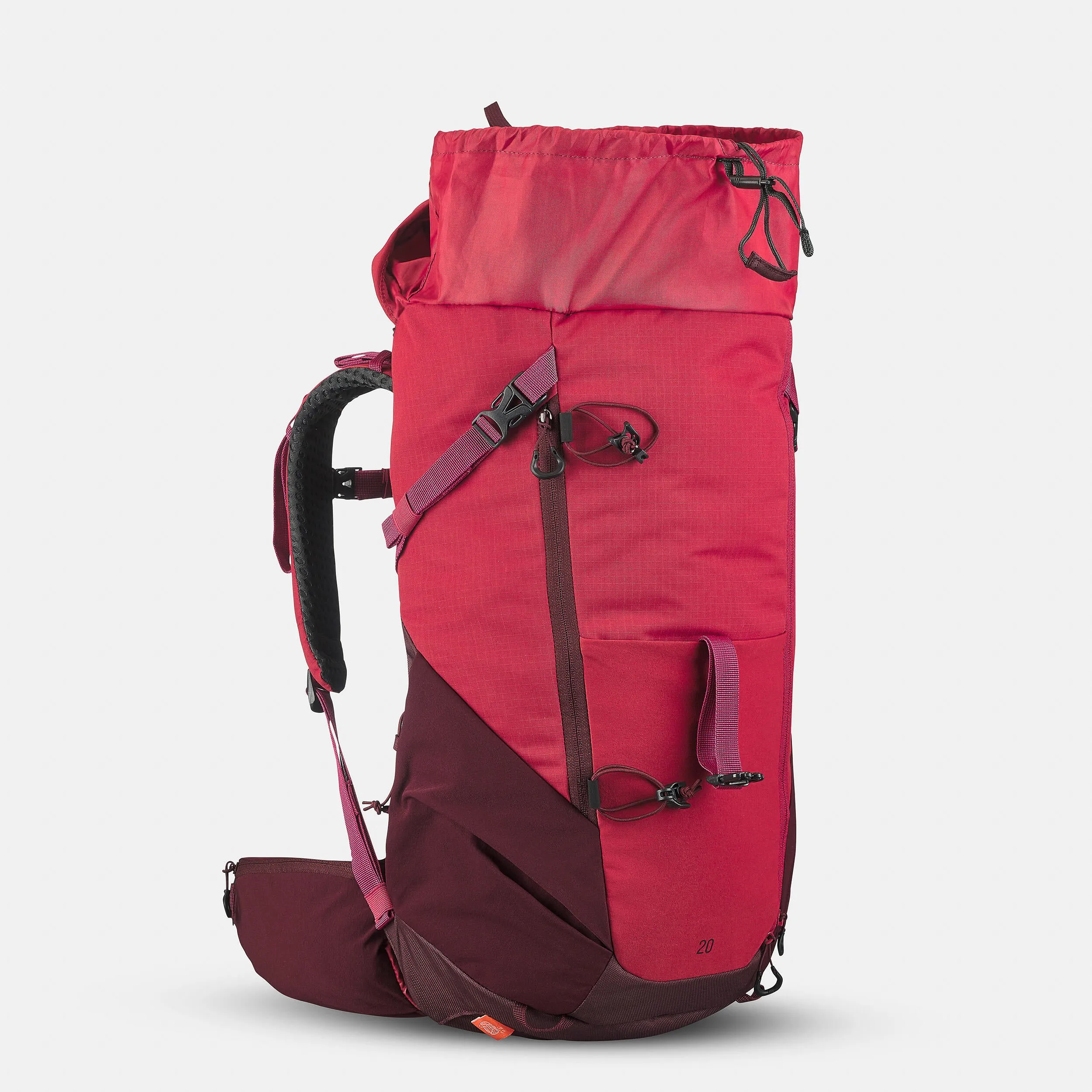 Hiking backpack Quechua MH500 20 l, red/maroon