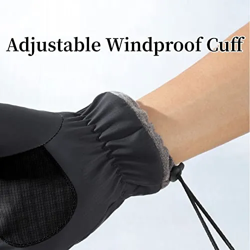 ihuan Winter Gloves Waterproof Windproof Mens Women - Warm Gloves Cold Weather, Touch Screen Fingers, Driving Biking Running