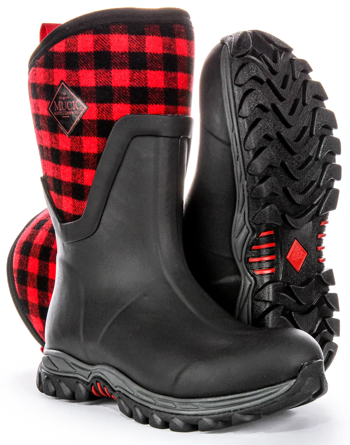 Muck W Arctic Sport Mid2 In Black Red For Women