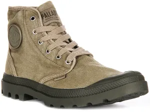 Palladium Pampa Hi In Dusky Green For Men