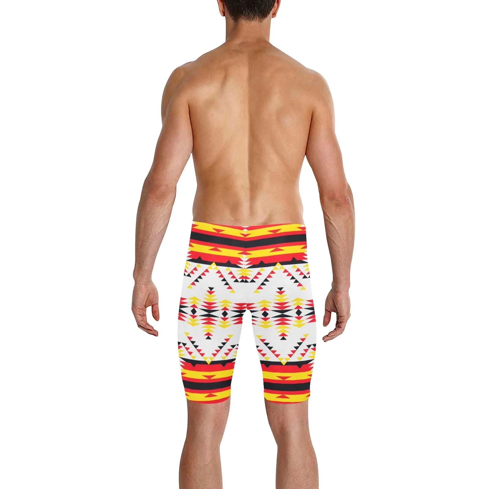 Visions of Peace Directions Men's Knee Length Swimming Trunks