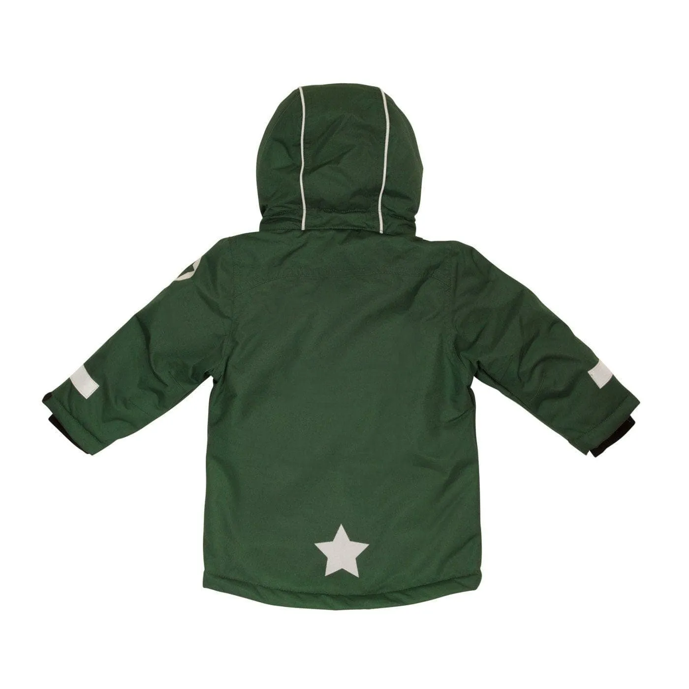 Winter Waterproof Insulated Parka: Dark Pine Green